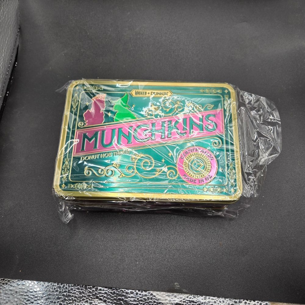 NEW Dunkin’ x Wicked Munchkin Collectible Tin w/ Insert – EMPTY Promo